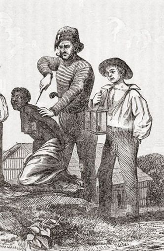 Slave owners would brand the back, shoulder, abdomen, and even the face of a slave
